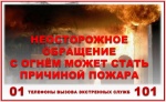 Неосторожное обращение с огнем