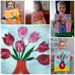 Вот бы день рождения Был весной у мамы, Я бы подарила ей Нежные тюльпаны…