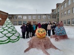 Участие в районном конкурсе снежных скульптур