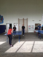 Теннисный турнир среди женщин.