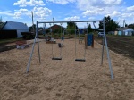 На улице Лаврова в рп.Духовницкое установлена новая детская, игровая площадка. 