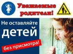 Не оставляйте детей одних без присмотра.
