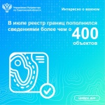 Саратовский Роскадастр внес в июле более 400 сведений в реестр границ