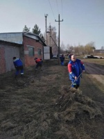 Работники Северо-Восточного ПО филиала ПАО "Россети Волга" - "Саратовские PC" провели субботник