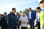 Губернатор Роман Бусаргин посетил место проведения работ по реконструкции трамвайной сети маршрута №8 в поселке Комсомольский.  