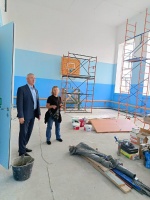 Рабочий визит главы района Сергея вербина в школу им.Героя Советского Союза В.К.Ерошкина в с.Новозахаркино